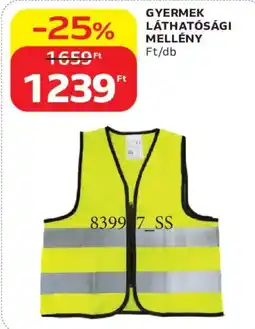 Auchan Gyermek láthatósági mellény ajánlat