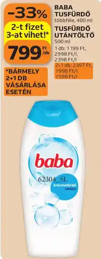 Auchan baba tusfürdő ajánlat