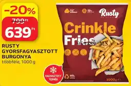 Auchan Rusty gyorsfagyasztott burgonya ajánlat