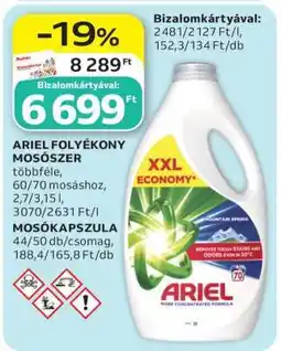Auchan ARIEL Folyékony mosószer ajánlat