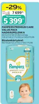 Auchan Pampers Premium Care Value Pack Nadrágpelenka ajánlat
