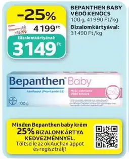 Auchan BEPANTHEN BABY VÉDŐ KENŐCS ajánlat