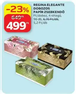 Auchan REGINA ELEGANTE DOBOZOS PAPÍR ZSEBKENDŐ ajánlat