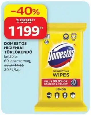 DOMESTOS HIGIÉNIAI TÖRLŐKENDŐ