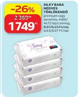 Auchan SILKY BABA NEDVES TÖRLŐKENDŐ ajánlat