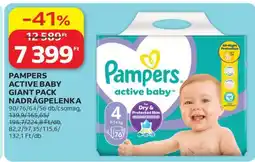Auchan PAMPERS ACTIVE BABY GIANT PACK NADRÁGPELENKA ajánlat