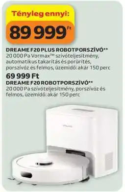 Auchan DREAME F20 PLUS ROBOTPORSZÍVÓ ajánlat