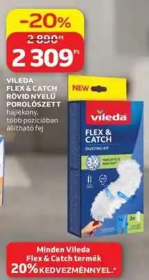 Auchan Vileda Flex & Catch Rövid Nyelű Porolószett ajánlat