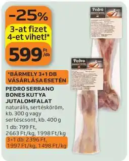 Auchan PEDRO SERRANO BONES KUTYA JUTALOMFALAT ajánlat