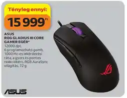 Auchan ASUS ROG GLADIUS III CORE GAMER EGÉR ajánlat