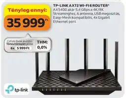 Auchan TP-LINK AX72 WI-FI 6 ROUTER ajánlat