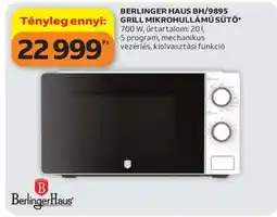 Auchan BERLINGER HAUS BH/9895 GRILL MIKROHULLÁMÚ SÜTŐ ajánlat