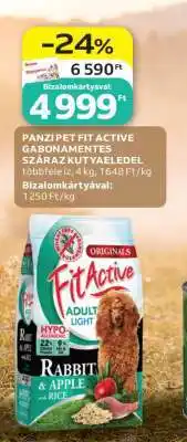 Auchan PANZI PET FIT ACTIVE GABONAMENTES SZÁRAZ KUTYAELEDEL ajánlat