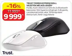 Auchan TRUST FERRO HYPERSCROLL VEZETÉK NÉLKÜLIEGÉR ajánlat