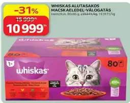 Auchan Whiskas Alutasakos Macskaeledel Válogatás ajánlat