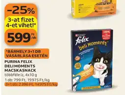 Auchan PURINA FELIX DELI MOMENTS MACSKASNACK ajánlat