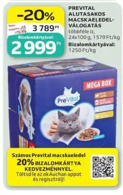 Auchan PREVITAL ALUTASAKOS MACSKAELEDEL-VÁLOGATÁS ajánlat