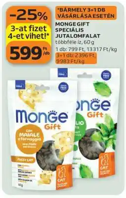 Auchan MONGE GIFT SPECIÁLIS JUTALOMFALAT ajánlat