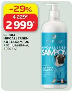 Auchan SERUM Hipoallergén kutya sampon ajánlat