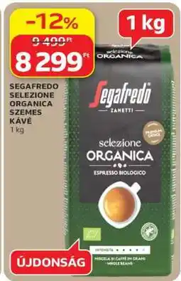 Auchan SEGAFREDO SELEZIONE ORGANICA SZEMES KÁVÉ ajánlat