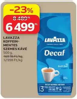 Auchan LAVAZZA KOFFEINMENTES SZEMES KÁVÉ ajánlat