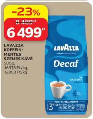 LAVAZZA KOFFEINMENTES SZEMES KÁVÉ