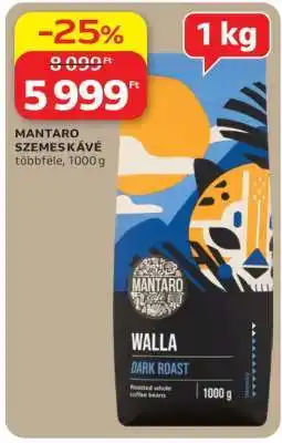 Auchan MANTARO Szemes kávé ajánlat