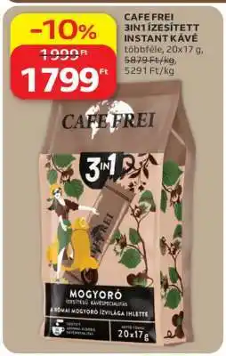 Auchan CAFE FREI 3IN1 ÍZESÍTETT INSTANT KÁVÉ ajánlat