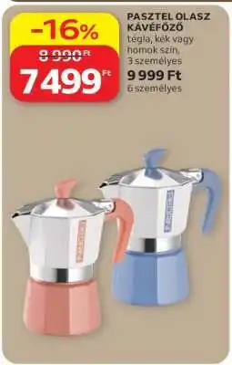 Auchan PASZTEL OLASZ KÁVÉFŐZŐ ajánlat