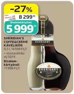 Auchan SHERIDAN’S COFFE&CREME KÁVELIKŐR ajánlat