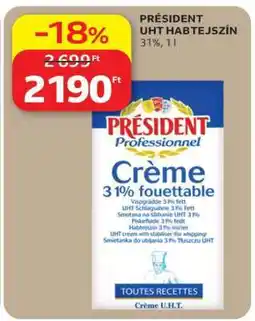 Auchan PRÉSIDENT UHT HABTEJSZÍN ajánlat