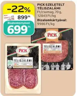 Auchan PICK Szeletelt téliszalámi ajánlat