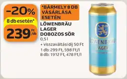 Auchan Löwenbräu Lager Dobozos Sör ajánlat