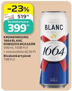 Auchan Kronenbourg 1664 Blanc dobozos búzasör ajánlat