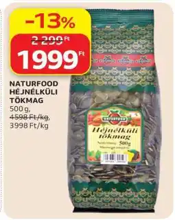 Auchan Naturfood Héjnélküli Tökmag ajánlat