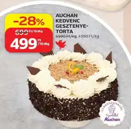Auchan AUCHAN KEDVENC GESZTENYETORTA ajánlat
