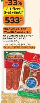 Auchan Gyulai Kolbász vagy Szárazkolbász ajánlat