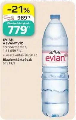 Auchan EVIAN ásványvíz ajánlat