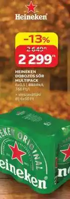 Auchan Heineken dobozos sör multipack ajánlat
