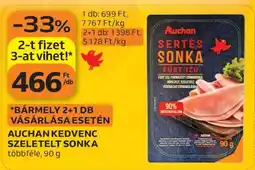 Auchan AUCHAN KEDVENC SZELETELT SONKA ajánlat