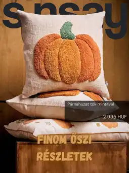 Sinsay Snsay párnahuzat tök mintával ajánlat