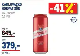 Metro Karlovačko horvát sör ajánlat