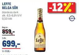 Metro Leffe belga sör ajánlat