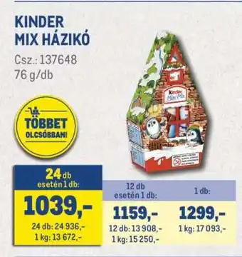 KINDER MIX HÁZIKÓ