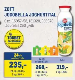 Metro Zott Jogobella joghurtital ajánlat