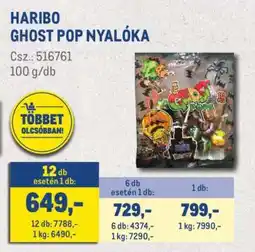 Metro HARIBO GHOST POP NYALÓKA ajánlat