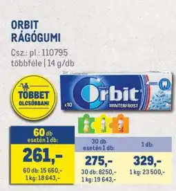 Metro ORBIT RÁGÓGUMI ajánlat