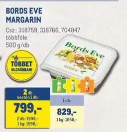 Metro BORDS EVE Margarin ajánlat