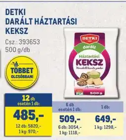 Metro DETKI Darált háztartási keksz ajánlat