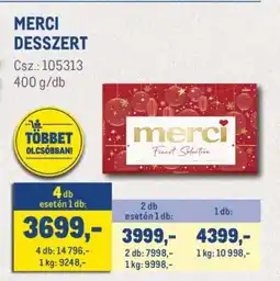 Metro Merci Desszert ajánlat